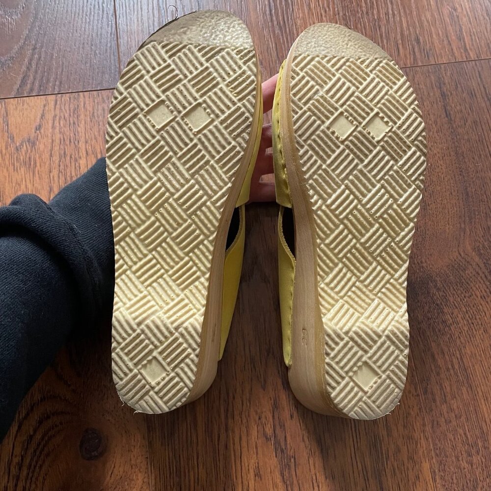 No. 6 Store Yellow Frida Wedge Clogs Sandals 39 8 - Picture 6 of 8